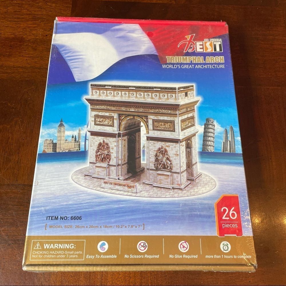 Triumphal Arch France 3D Puzzle New Sealed
